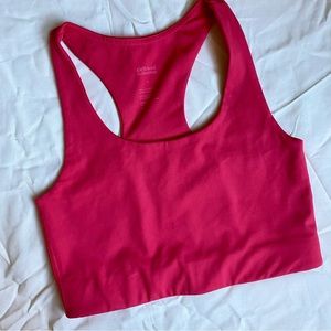 Girlfriend Collective Paloma Bra in Geranium Compressive Fabric